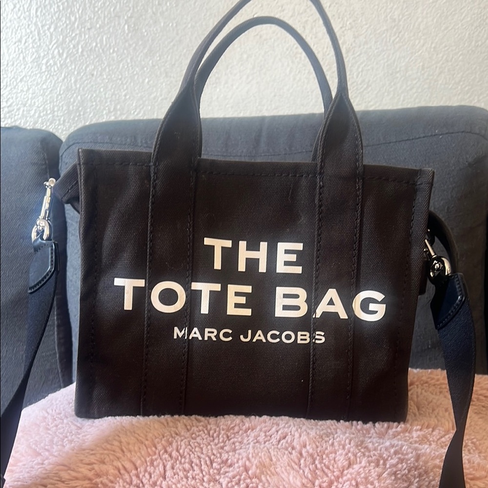 Marc Jacobs Black and White Canvas Tote